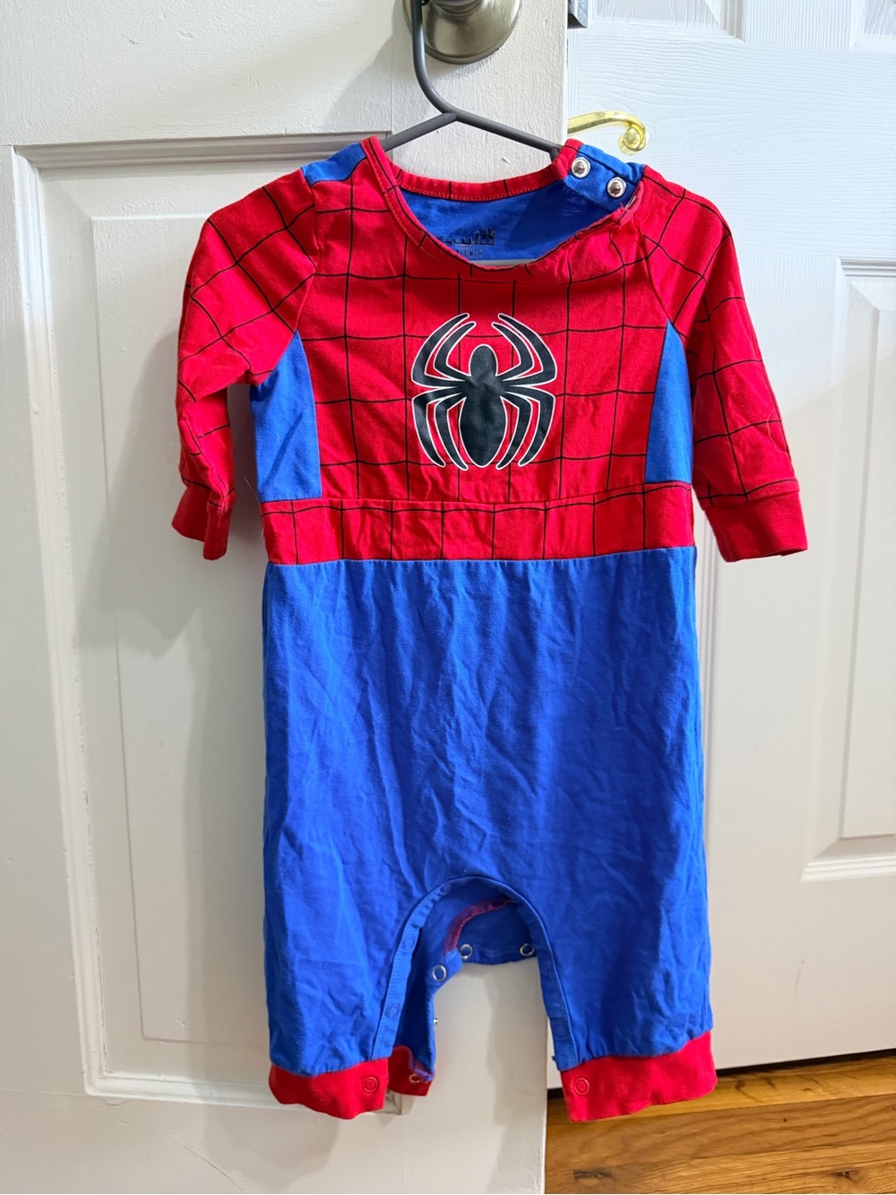 Marvel Spider-Man Two-Tone Red & Blue Romper Costume